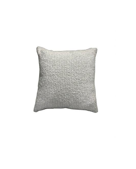20x20 Custom Pillow - Woven Ivory w/ Silver